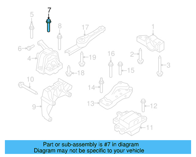 Gear Assembly Mount Bolt N-105-524-02 - View 115