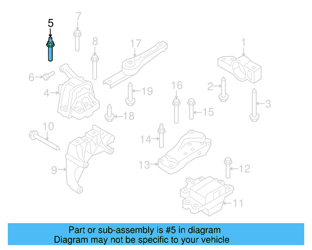 Motor Mount Bolt N-106-408-01