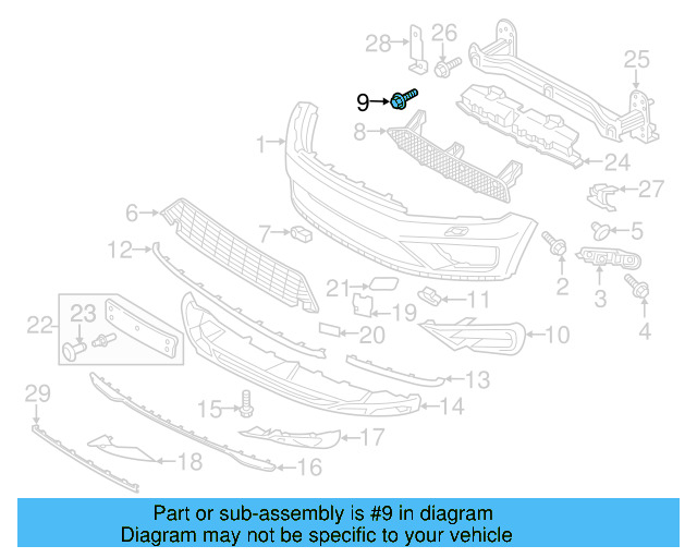 Center Support Bolt N-106-421-03 - View 7