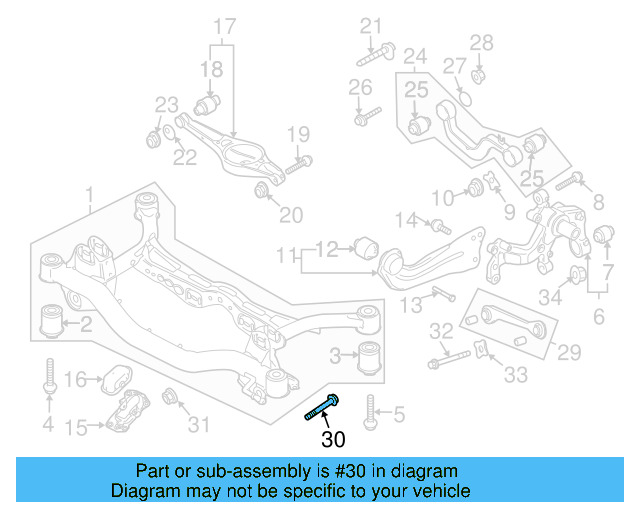 Tie Rod Assembly Mount Bolt N-106-423-01 - View 3