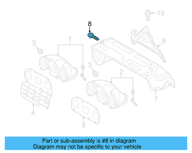 Lower Guide Rear Bolt N-106-649-01 - View 3