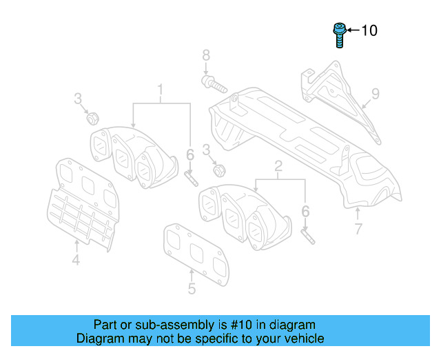Lower Guide Rear Bolt N-106-649-01 - View 4