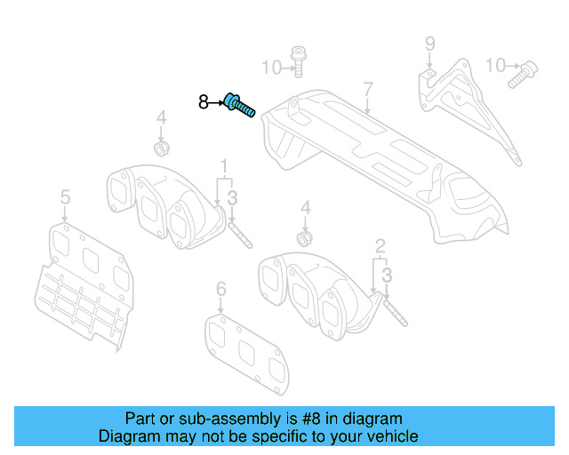Lower Guide Rear Bolt N-106-649-01 - View 7
