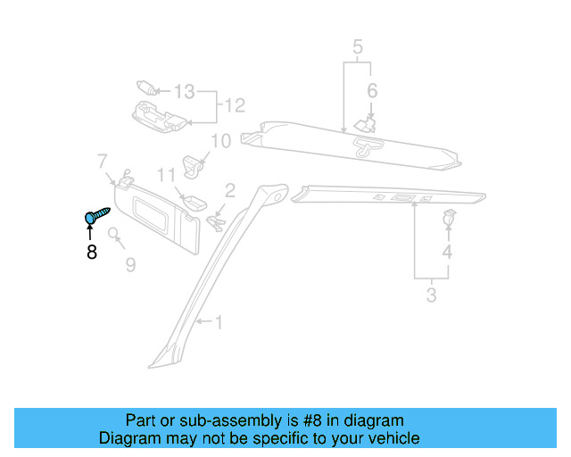 Fog Lamp Assembly Screw N-106-663-02 - View 23