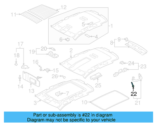 Fog Lamp Assembly Screw N-106-663-02 - View 18