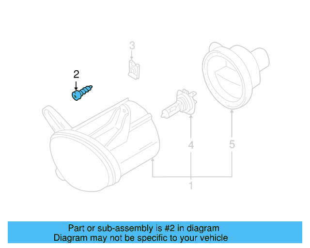 Fog Lamp Assembly Screw N-106-663-02 - View 16