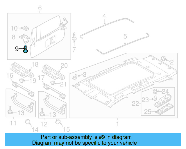 Fog Lamp Assembly Screw N-106-663-02 - View 6