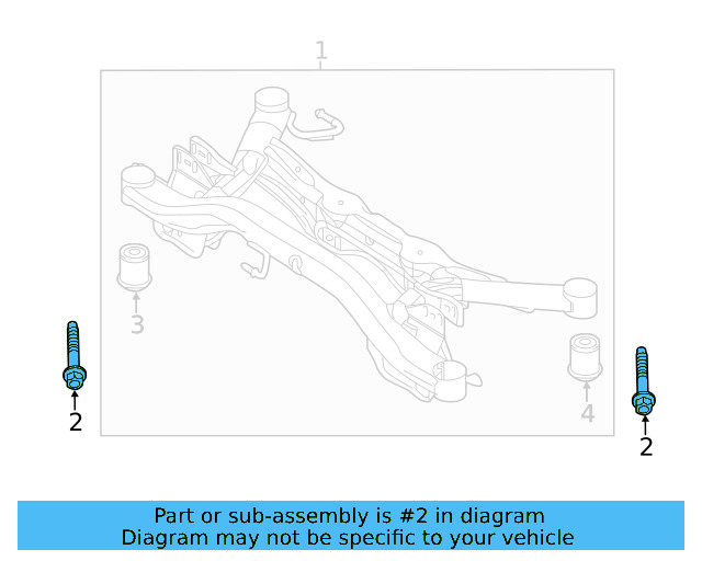 Engine Cradle Mount Bolt N-105-580-02 - View 77