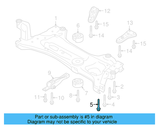 Motor Mount Mount Bolt N-105-524-04 - View 66