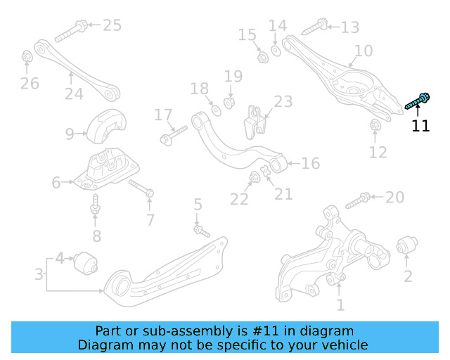 Lower Control Arm Bolt N-106-959-01