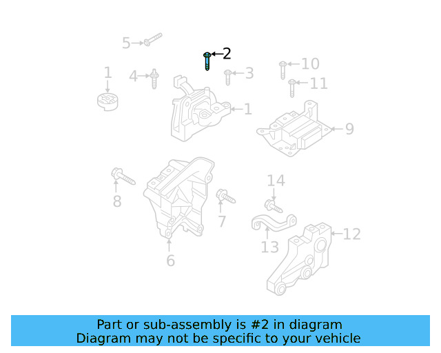 Motor Mount Mount Bolt N-107-069-01 - View 216