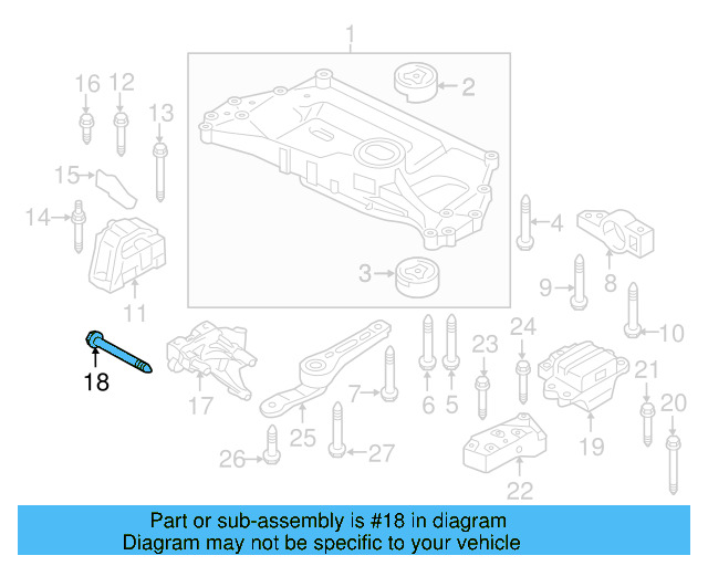 Motor Mount Stud N-910-296-02 - View 143
