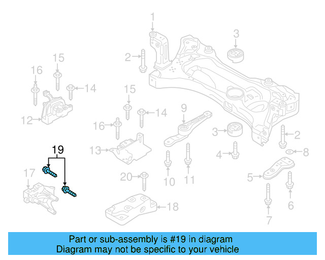 Side Support Mount Bolt N-107-015-01 - View 68