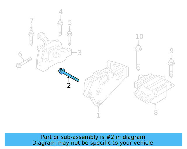 Motor Mount Mount Bolt N-912-040-01 - View 4