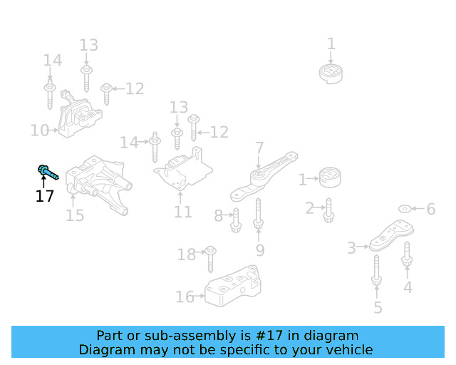 Side Support Mount Bolt N-107-015-01 - View 77