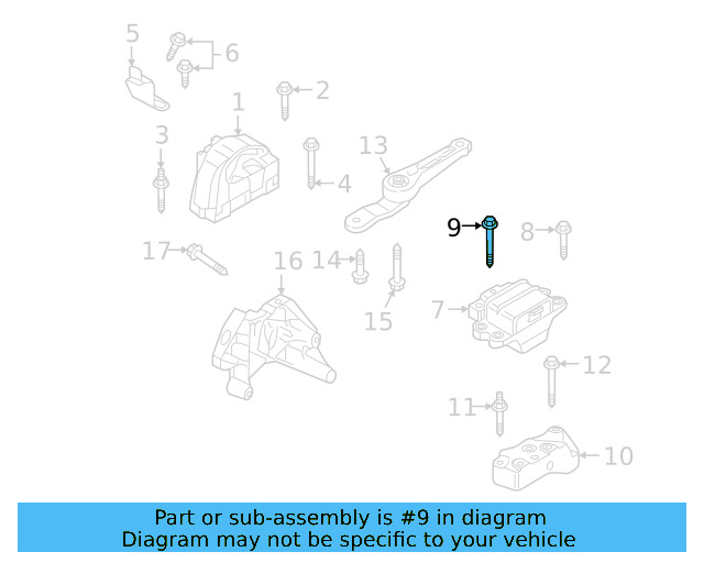 Trans Mount Bracket Stud N-911-270-01 - View 16