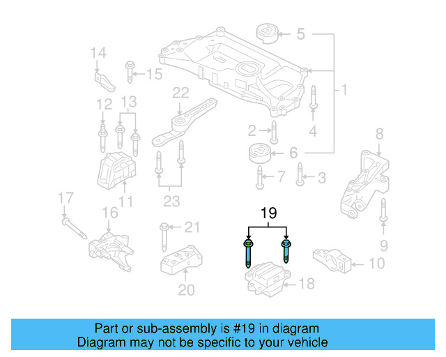 Gear Assembly Mount Bolt N-105-524-02 - View 129