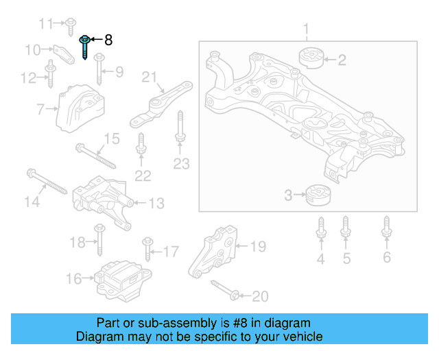 Motor Mount Mount Bolt N-107-069-01 - View 106