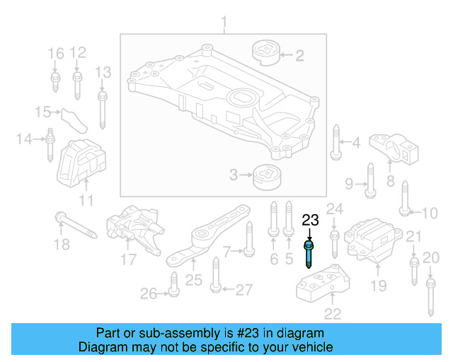 Trans Mount Bracket Stud N-911-270-01 - View 55