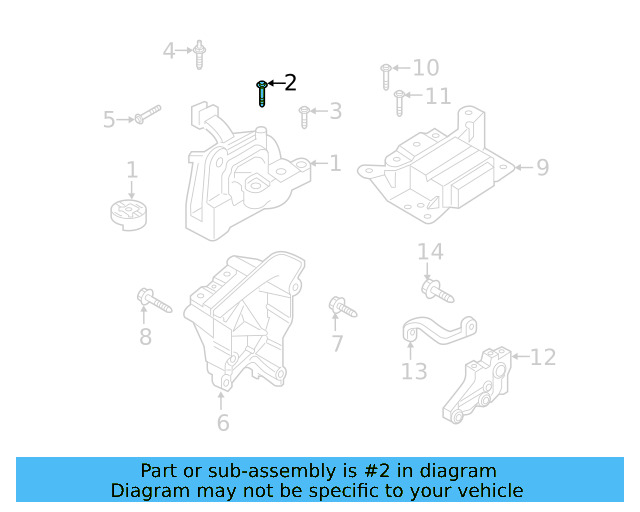 Motor Mount Mount Bolt N-105-524-04 - View 176