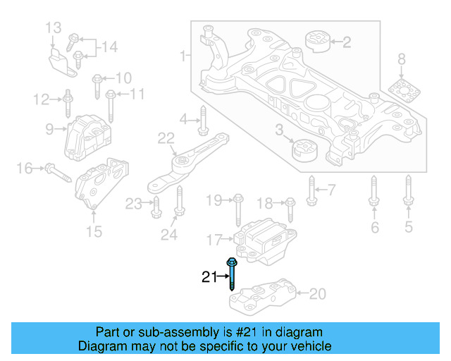 Gear Assembly Mount Bolt N-105-524-02 - View 60
