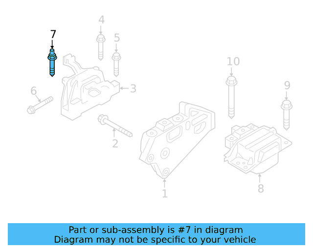 Motor Mount Stud N-910-296-02 - View 48