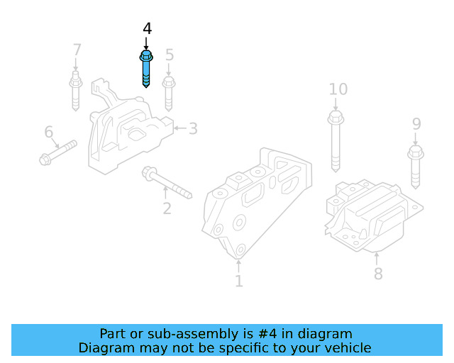 Motor Mount Mount Bolt N-107-069-01