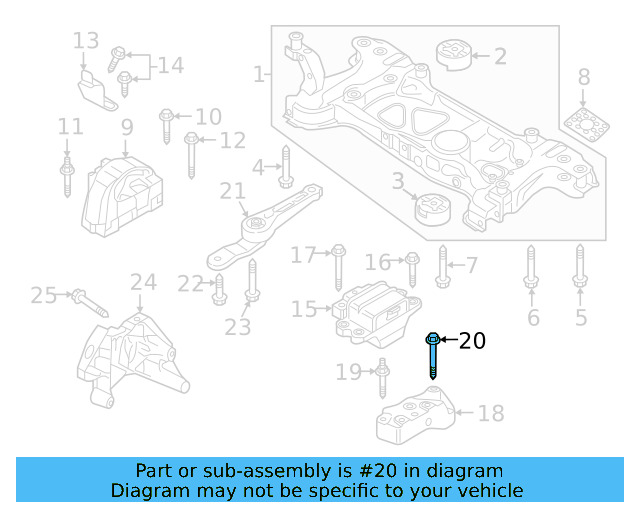 Motor Mount Mount Bolt N-107-069-01 - View 118
