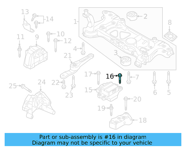 Motor Mount Mount Bolt N-107-069-01 - View 115