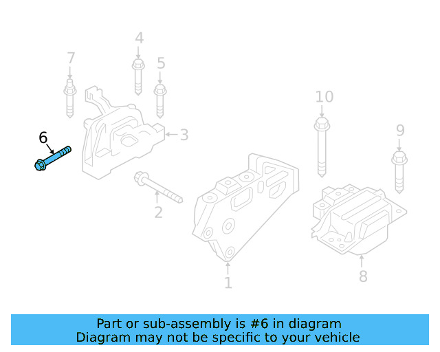 Motor Mount Mount Bolt N-912-040-01 - View 15