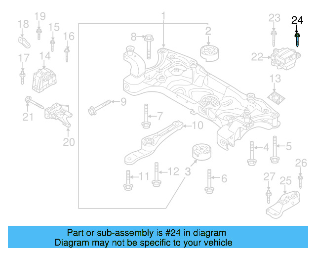 Motor Mount Mount Bolt N-107-069-01 - View 137