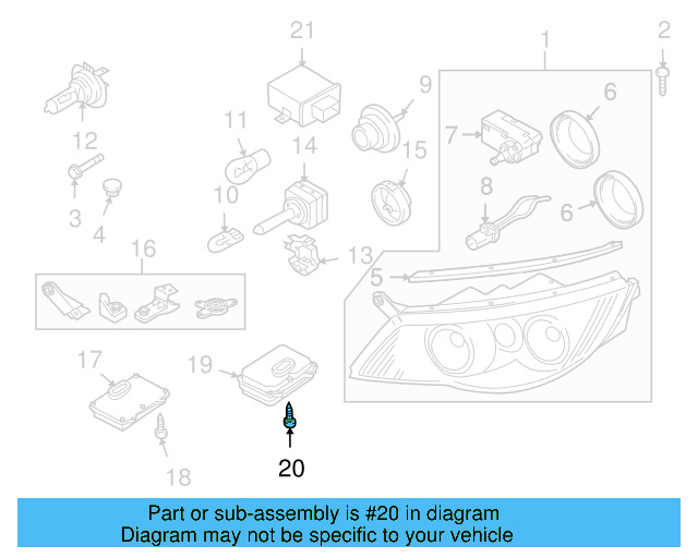 High Intensity Discharge (Hid) Lighting Ballast Bolt N-107-086-01 - View 67