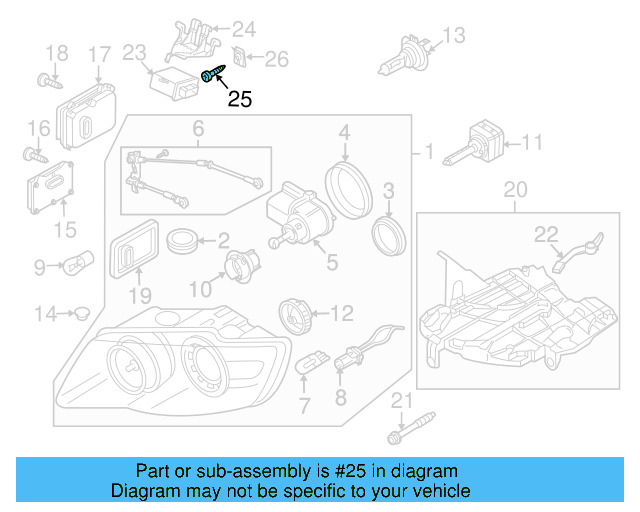 High Intensity Discharge (Hid) Lighting Ballast Bolt N-107-086-01