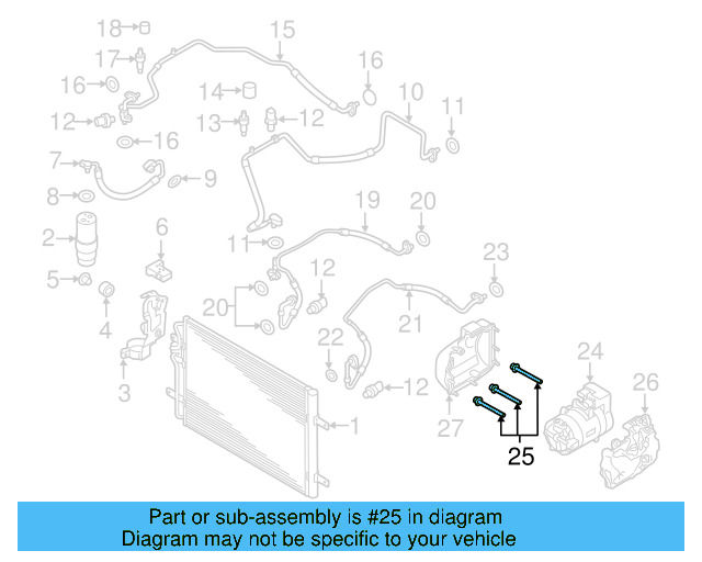 Compressor Mount Bolt N-107-145-01