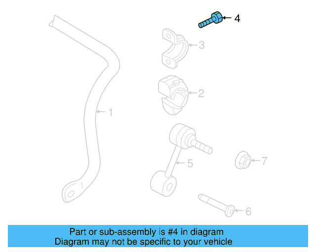 Stabilizer Bar Bolt N-107-658-01 - View 13