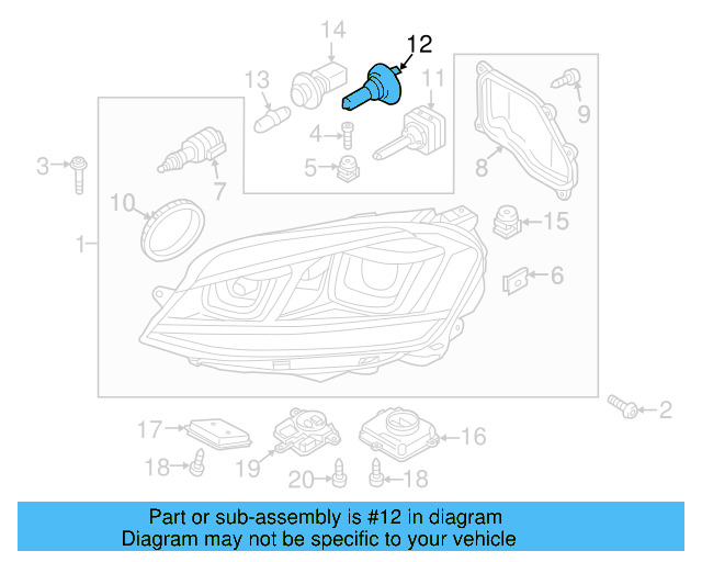 High Beam Bulb N-107-333-01 - View 47