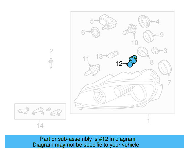 Turn Signal Light Bulb N-107-331-02 - View 20