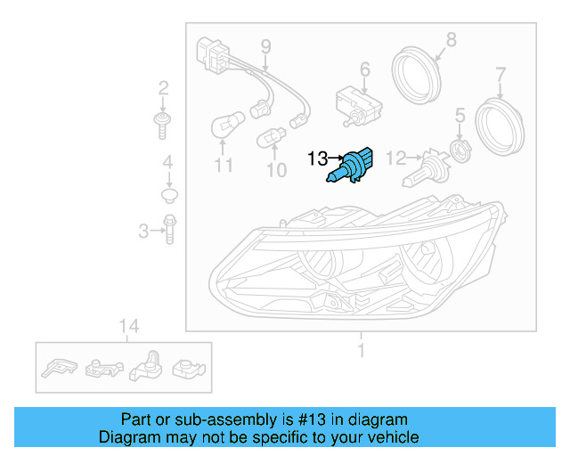 High Beam Bulb N-107-333-01 - View 22