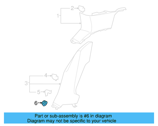 Roof Rail Lock Nut N-107-370-01 - View 8