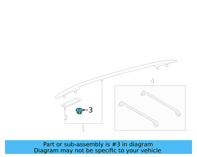 Roof Rail Lock Nut N-107-370-01 - View 44