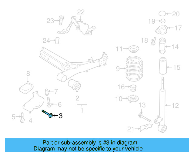Bracket Bolt N-107-659-01