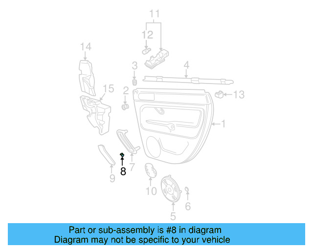 Speaker Grille Retainer N-900-151-02 - View 4
