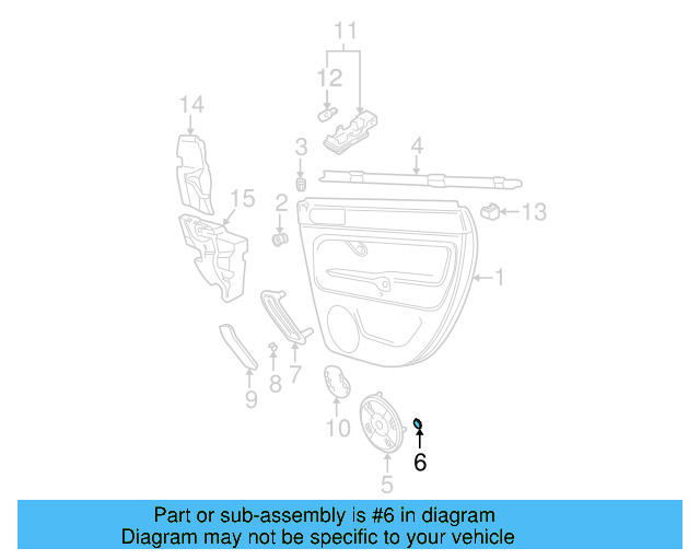 Speaker Grille Retainer N-900-151-02