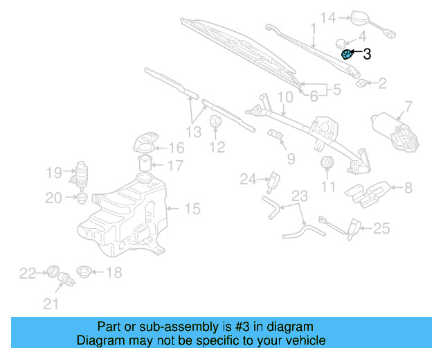 Wiper Arm Nut N-900-744-04 - View 23