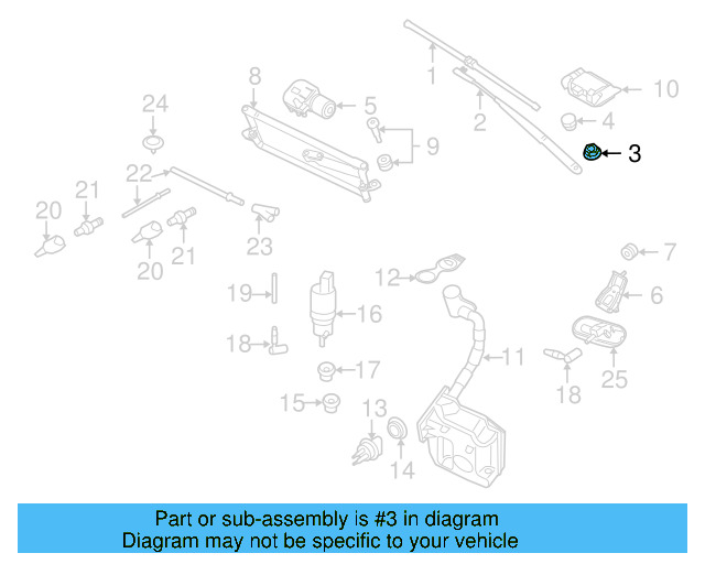 Wiper Arm Nut N-900-744-04 - View 42