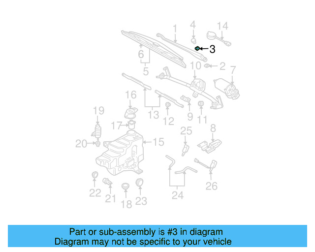 Wiper Arm Nut N-900-744-04 - View 46