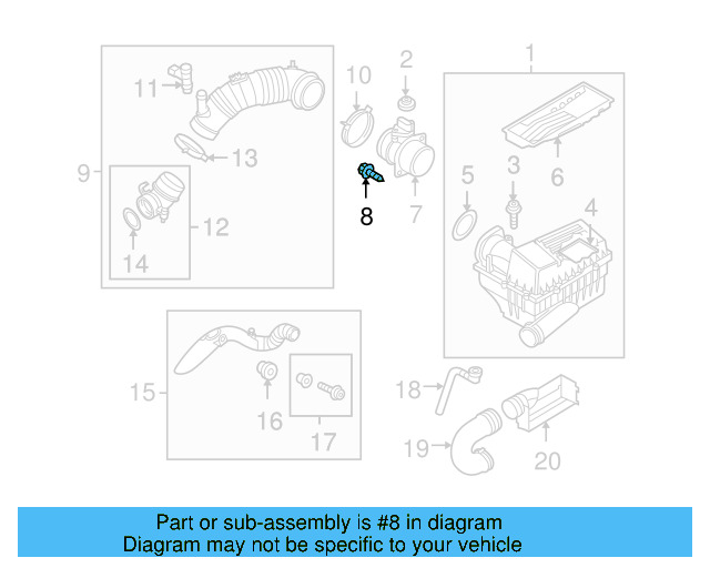 Air Mass Sensor Screw N-901-720-04 - View 44