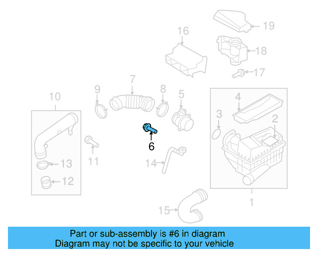 Air Mass Sensor Screw N-901-720-04 - View 48