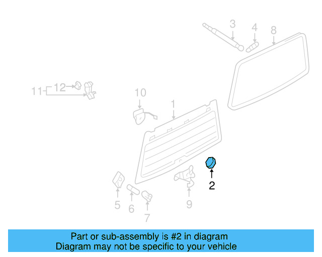 Lift Gate Glass Nut N-901-752-05 - View 4