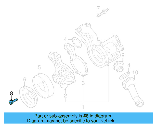 Power Steering Pump Pulley Bolt N-903-086-07 - View 10